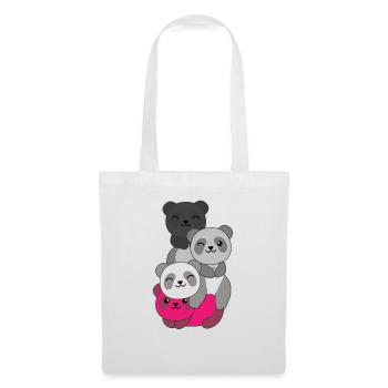 Gynephilia Flag Pride LGBTQ Cute Panda - Tote Bag - white - Front