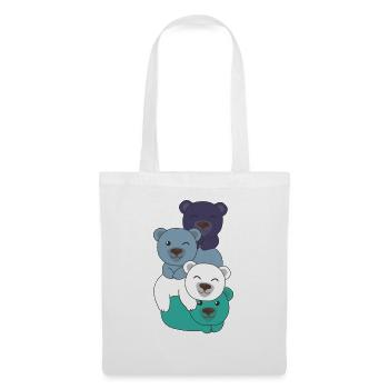 oriented aroace flag pride LGBTQ cute bear - Tote Bag - white - Front
