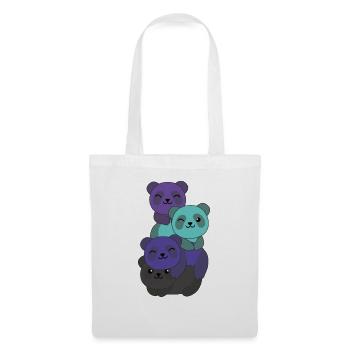 alexigender flag pride LGBTQ cute panda - Tote Bag - white - Front