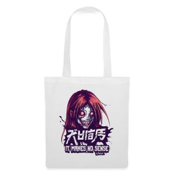 Zombie Girl : Zombies de nuit effrayants - Sac en tissu - blanc - Devant