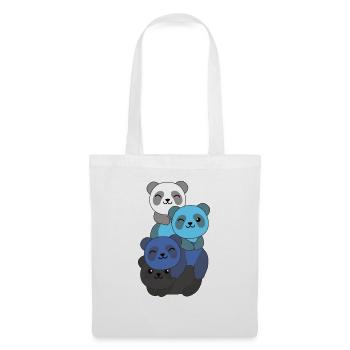 Transmasc Flag Pride LGBTQ Cute Panda - Tote Bag - white - Front
