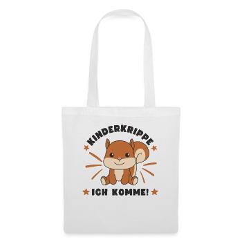 Crèche j’arrive ! - Sac en tissu - blanc - Devant