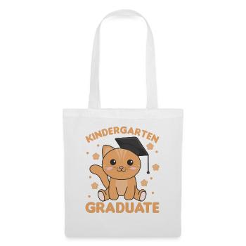 Enfants Maternelle Diplômé Chat Graduation - Sac en tissu - blanc - Devant