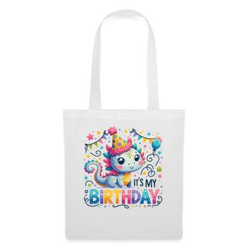 C’est mon anniversaire mignon anniversaire Dragon - Sac en tissu - blanc - Devant