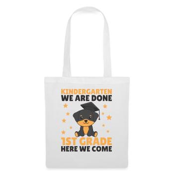 Kids Kindergarten graduate Rottweiler 1st grade - Stoffbeutel - Weiß - Vorne