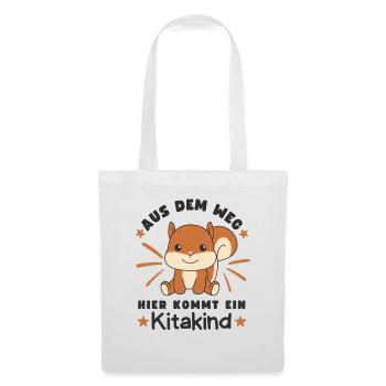Aus Dem Weg Hier Kommt Ein Kitakind - Stoffbeutel - Weiß - Vorne