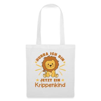 Hooray, I'm a crib kid now Leo - Tote Bag - white - Front