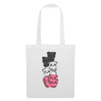 Femaric Flag Pride LGBTQ Cute Panda - Tote Bag - white - Front