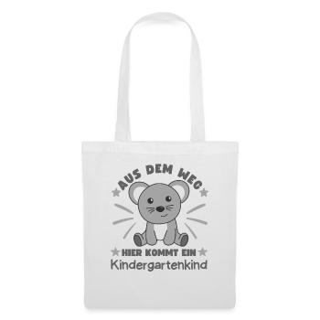 Out of the way here comes a kindergartner mouse - Tote Bag - white - Front