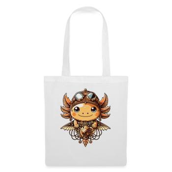 Kawaii Steampunk Axolotl Fantasy Axolotl amant - Sac en tissu - blanc - Devant
