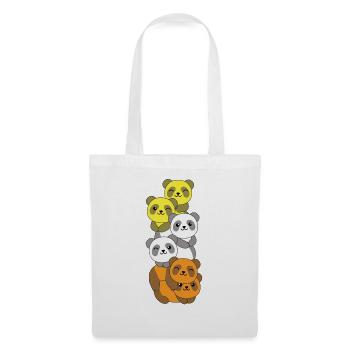 Maverique Flag Pride LGBTQ Cute Panda - Tote Bag - white - Front