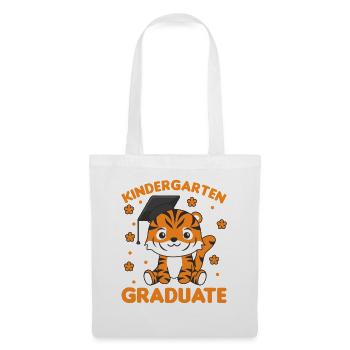 Kids Kindergarten graduate Tiger Graduation - Stoffbeutel - Weiß - Vorne