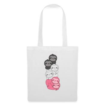Drapeau Fémarique Fierté LGBTQ Mignon Paresseux - Sac en tissu - blanc - Devant