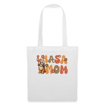 Lhasa Apso Groovy Lhasa Mom - Stoffbeutel - Weiß - Vorne