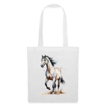 Watercolor Horse Captures the Wind - Tote Bag - white - Front
