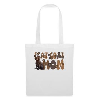 Retriever à poil plat Groovy Maman à poil plat - Sac en tissu - blanc - Devant