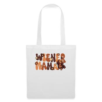 Dachshund Groovy Viennese Mom - Tote Bag - white - Front