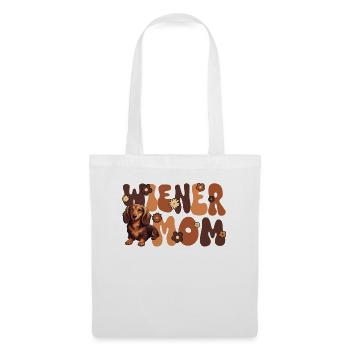 Dachshund Groovy Viennese Mom - Tote Bag - white - Front