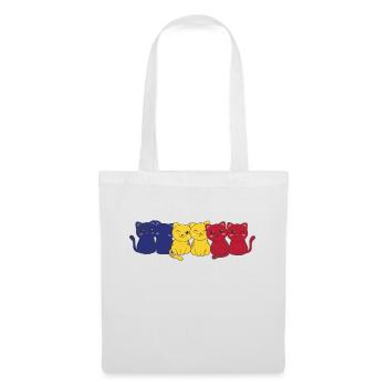 romanian flag cat romanian romania cats - Tote Bag - white - Front