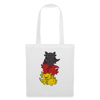 German flag Axolotl German Germany - Tote Bag - white - Front