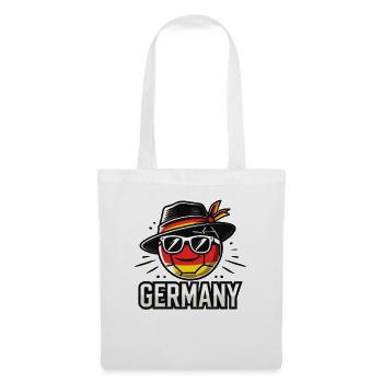 Soccer Ball with Germany Flag Funny Ball - Tote Bag - white - Front