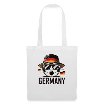 Soccer Ball with Germany Flag Funny Ball - Tote Bag - white - Front