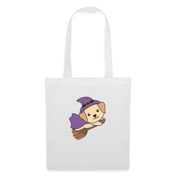 Labrador Halloween Witch Kids Witches Costume - Tote Bag - white - Front