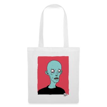 zeitgenössischer Cartoon Zombie Nosferatu - Stoffbeutel - Weiß - Vorne