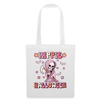 Hippie Halloween Groovy Grim Reaper Vintage - Tote Bag - white - Front
