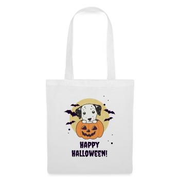 Dalmatians in Pumpkin Cute Dogs Happy Halloween - Tote Bag - white - Front