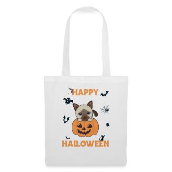 Cat in Pumpkin Cute Cats Happy Halloween - Tote Bag - white - Front