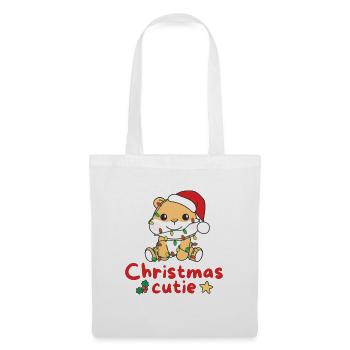 Hamster Weihnachten Hamster Christmas Cutie - Tote Bag - white - Front