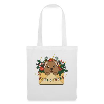 Quokka Lettre de Noël Animaux d’hiver Quokkas - Sac en tissu - blanc - Devant