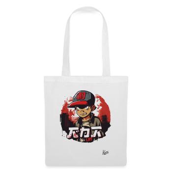 Angry little urban hip-hop boy - Tote Bag - white - Front