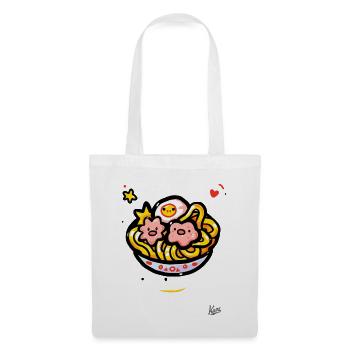 Kawaii Ramen Suppe - Stoffbeutel - Weiß - Vorne