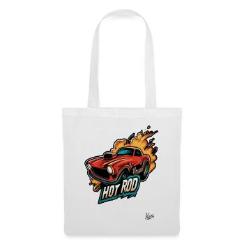 Hot Rod Muscle Car: Power on Wheels - Tote Bag - white - Front