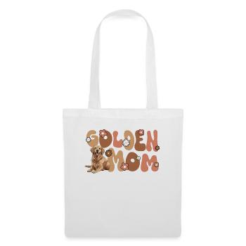 Golden Retriver Groovy Golden Mom - Sac en tissu - blanc - Devant
