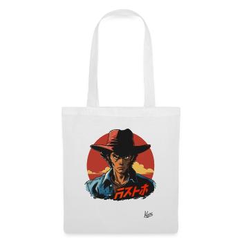 Bob de cow-boy gringo japonais : l’Orient rencontre l’Occident - Sac en tissu - blanc - Devant