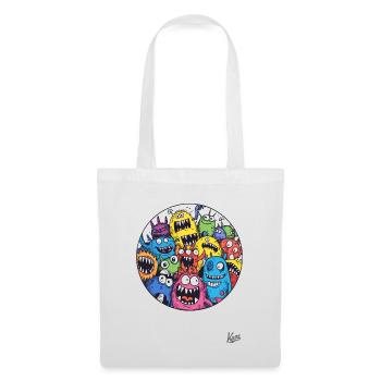 Funny Monster Friends - Tote Bag - white - Front