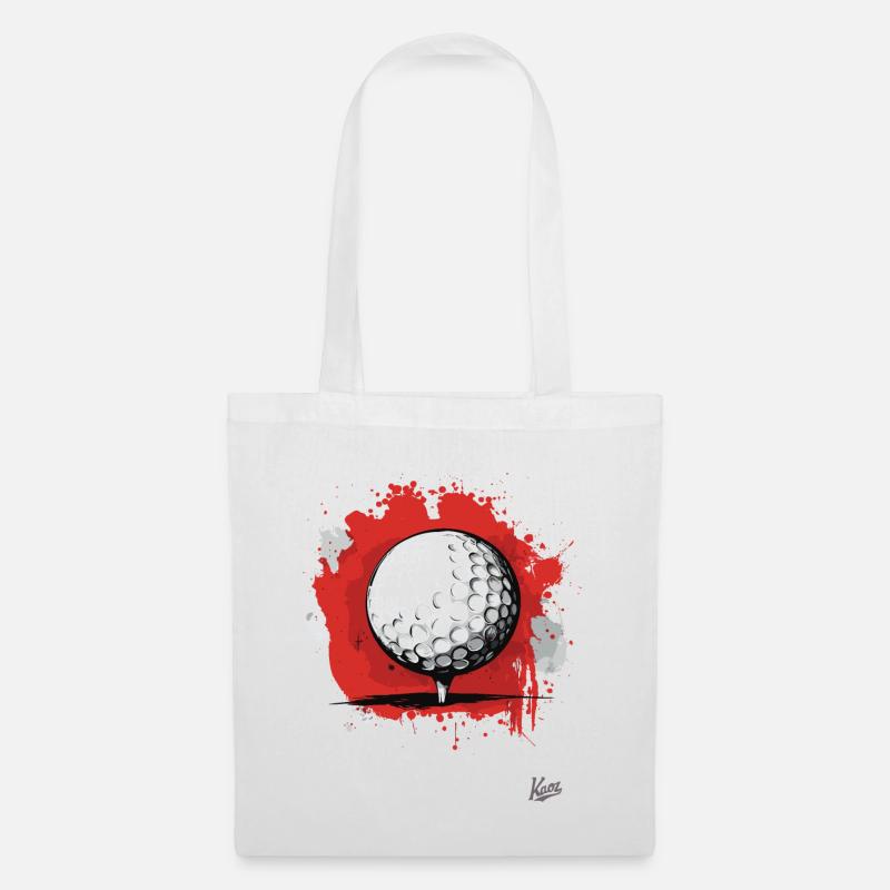 Golfball das Golfen - Stoffbeutel - Weiß
