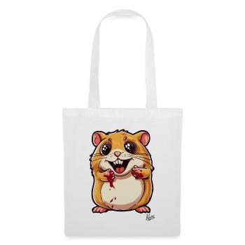 Hamster mignon et méchant - Sac en tissu - blanc - Devant
