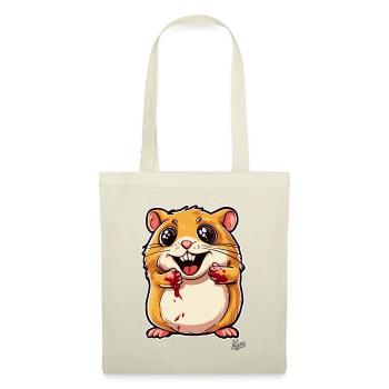 Süßer, böser Hamster - Stoffbeutel - Natur - Vorne