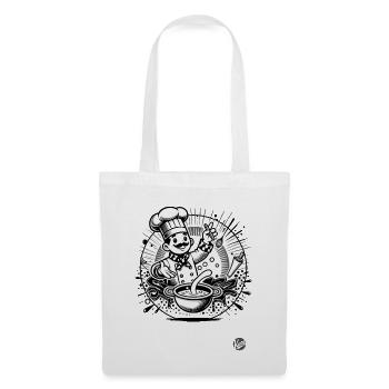 Le Chef - le chef en cuisine - Sac en tissu - blanc - Devant