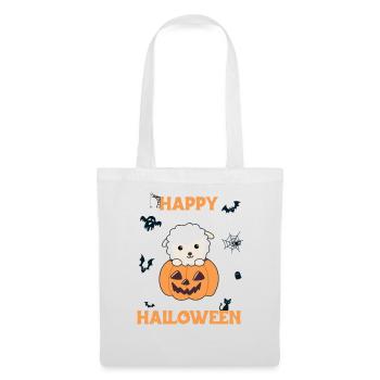 Sheep in pumpkin cute sheep Happy Halloween - Tote Bag - white - Front