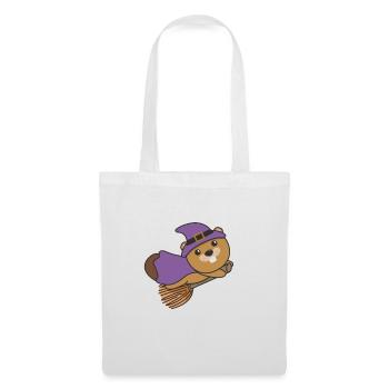 Beaver Halloween Witch Kids Witches Costume - Tote Bag - white - Front