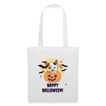 Cat in Pumpkin Cute Cats Happy Halloween - Tote Bag - white - Front