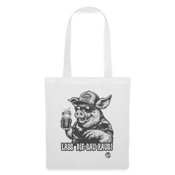 Party Celebration Pig Let the Pig Out - Tote Bag - white - Front