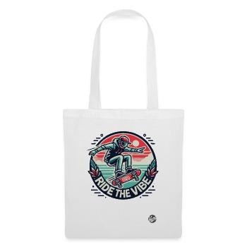 Cool vibe for skateboarding skateboarder - Tote Bag - white - Front