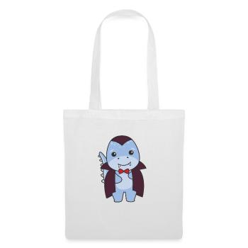 Dino Happy Halloween Cute Vampire Costume - Tote Bag - white - Front