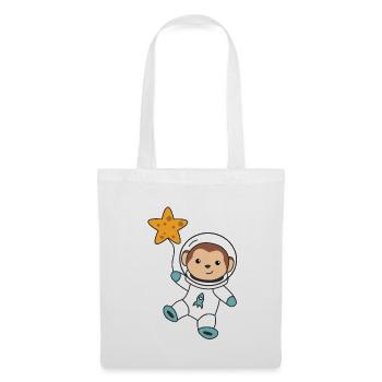Cute Space Monkey Astronauts Universe - Tote Bag - white - Front